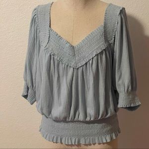 AMERICAN RAG LIGHT BLUE TOP. SIZE XL